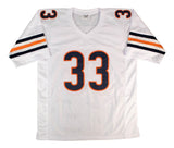 Charles Peanut Tillman Chicago Signed White Football Jersey JSA QR