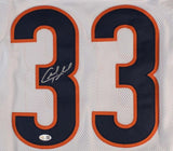 Charles Peanut Tillman Chicago Signed White Football Jersey JSA QR