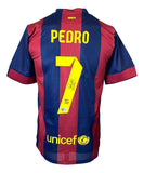 Pedro Signed Barcelona Nike Soccer Jersey BAS
