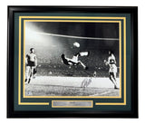 Pele Signed Framed 16x20 Soccer Bicycle Kick Photo BAS