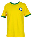 Pele Signed Yellow Brazil Soccer Jersey BAS