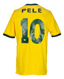 Pele Signed Yellow Brazil Soccer Jersey PSA/DNA