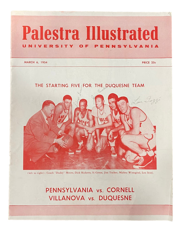 University of Pennsylvania vs Cornell March 6 1954 Official Game Program