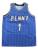 Penny Hardaway Orlando Signed Blue Basketball Jersey BAS
