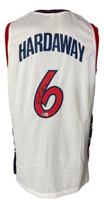 Penny Hardaway Signed White Olympic Basketball Jersey BAS ITP Sports Integrity
