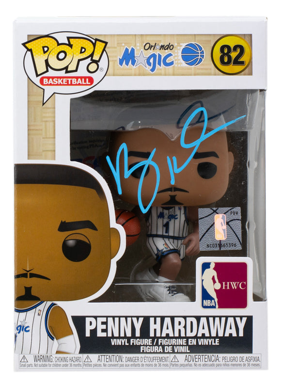 Penny Hardaway Signed Orlando Magic NBA Funko Pop! Vinyl Figure #82 PSA Sports Integrity
