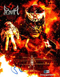 Penta Signed 11x14 WWE Fire Collage Photo BAS