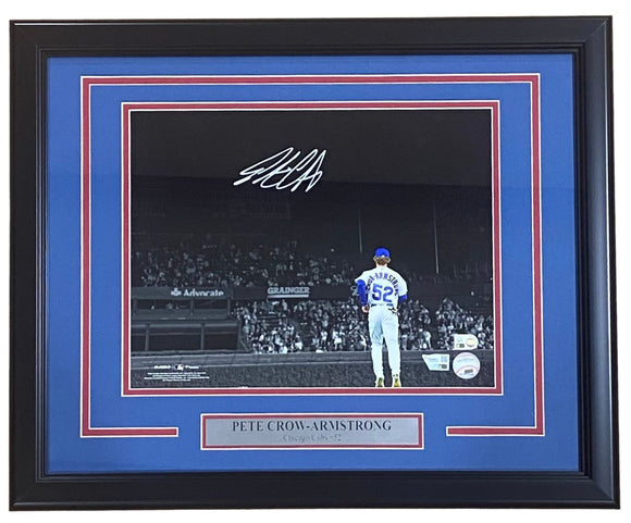 Pete Crow-Armstrong Signed Framed 11x14 Chicago Cubs Spotlight Photo Fanatics