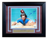 Pete Rose Signed Framed 8x10 Philadelphia Phillies Superman Slide Photo JSA Sports Integrity