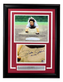 Pete Rose Signed Framed Cut Sig w/ 8x10 Cincinnati Reds Photo 4256 Inscribed BAS