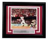 Pete Rose Signed Framed 8x10 Cincinnati Reds Photo BAS