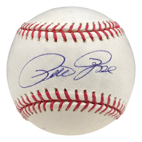 Pete Rose Cincinnati Reds Signed Rawlings Official MLB Baseball JSA Hologram