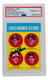 Pete Rose Signed Reprint 1963 Topps Rookie Stars #537 Reprint Card PSA/DNA DNA 10 Sports Integrity