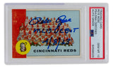 Pete Rose Signed 1963 Topps Reds Team #63 Baseball Card MLB Debut PSA/DNA GEM MT 10 Sports Integrity