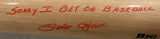 Pete Rose Reds Signed In Red Tan Rawlings Pro Baseball Bat Sorry I Bet JSA Sports Integrity
