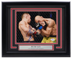 Petr Yan Signed Framed 8x10 UFC Photo PSA ITP