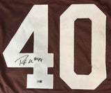 Peyton Hillis Cleveland Signed Brown Football Jersey Sports Integrity