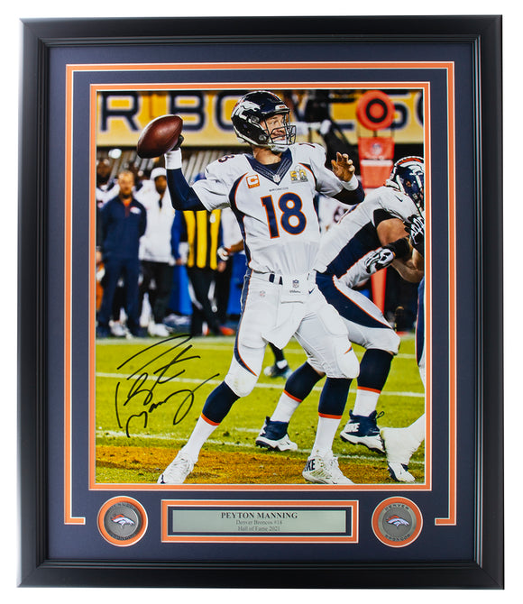 Peyton Manning Denver Broncos Signed Framed 16x20 Photo Fanatics Sports Integrity