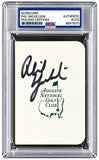 Phil Mickelson Signed Masters Augusta National Scorecard PSA/DNA