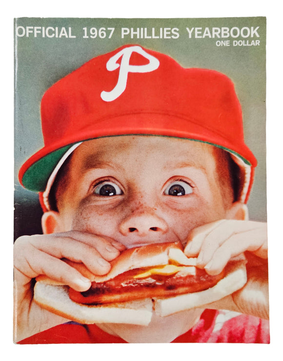 Philadelphia Phillies 1967 Official Yearbook Sports Integrity