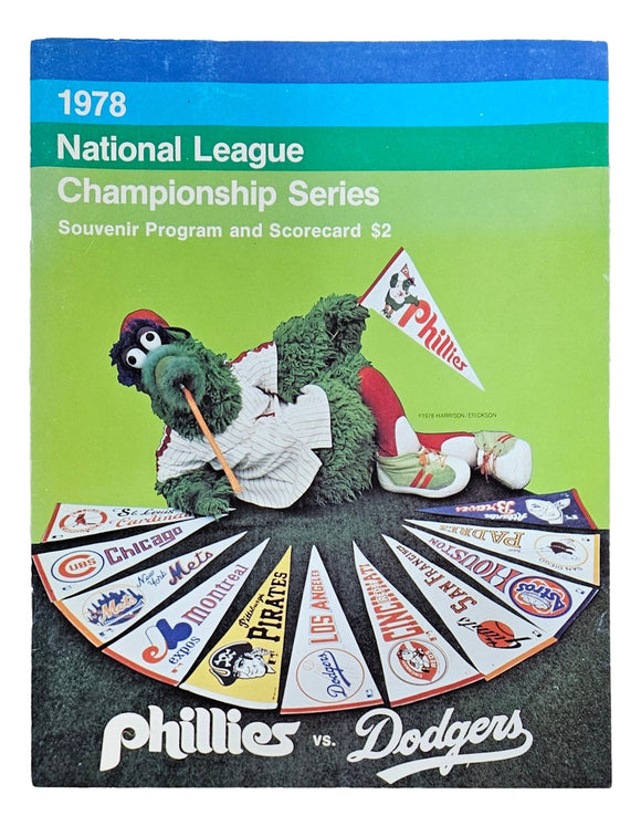 Phillies vs Dodgers 1978 National League Championship Official Souvenir Program