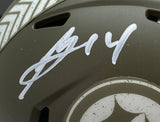 George Pickens Signed Steelers Salute To Service Mini Speed Helmet JSA w/ Case Sports Integrity
