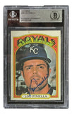 Lou Piniella Signed 1972 Topps #580 Kansas City Royals Trading Card BAS