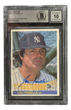 Lou Piniella Signed 1984 Donruss #274 New York Yankees Trading Card BAS Auto 10