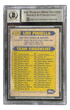Lou Piniella Signed 1987 Topps #168 New York Yankees Trading Card BAS Auto 10