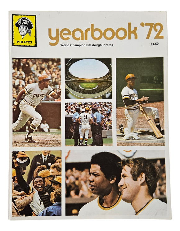 Pittsburgh Pirates 1972 Official Yearbook Sports Integrity