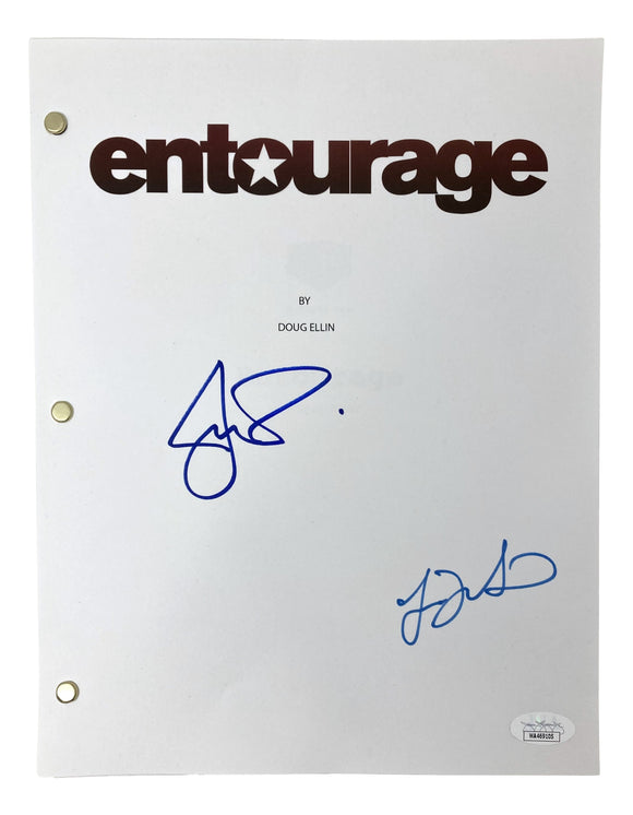 Jeremy Piven Jamie-Lynn Sigler Signed Entourage Pilot Episode Script JSA Sports Integrity