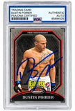 Dustin Poirier Signed 2011 Topps UFC #1 Rookie Card PSA/DNA