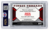 Dustin Poirier Signed 2011 Topps Finest Threads UFC #R-DP Rookie Card PSA/DNA