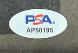 Sports Integrity Post Malone Signed Framed 11x14 Photo features a grayish oval PSA sticker with PSA in blue/red letters and the code AP50195 in black.