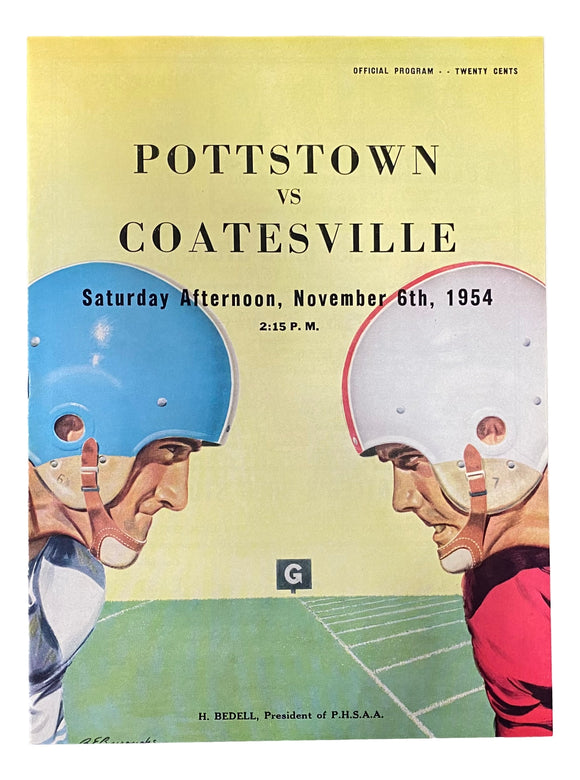 Pottstown vs Coatesville High School Football Program November 6 1954