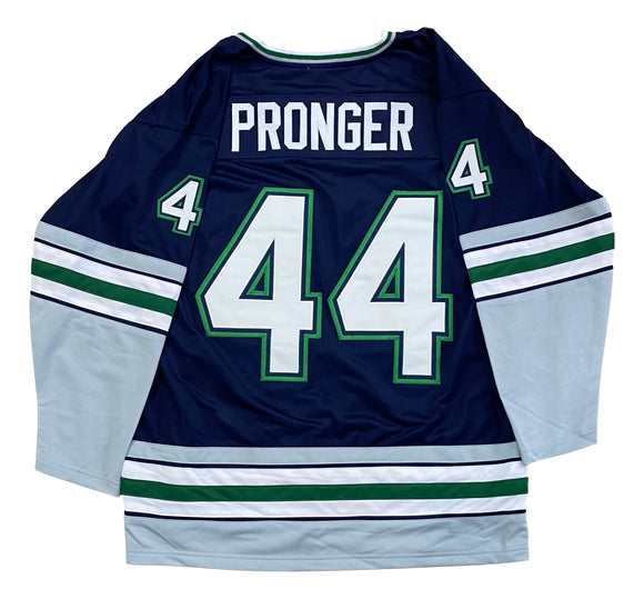 Chris Pronger Custom Grey Pro-Style Hockey Jersey Sports Integrity