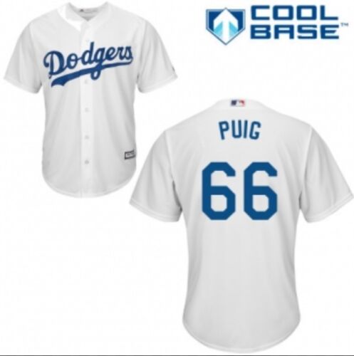 Yasiel Puig Los Angeles Dodgers Majestic Cool Base Jersey Sports Integrity