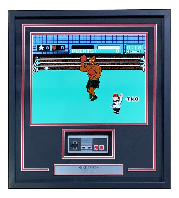 Mike Tyson Framed 11x14 Punch Out Photo w/ NES Controller Sports Integrity