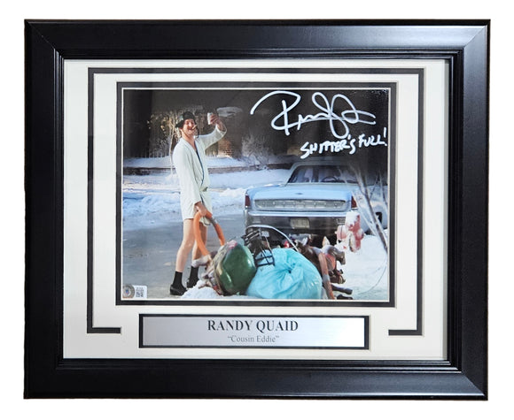 Randy Quaid Signed Framed 8x10 Christmas Vacation Spotlight Photo Sh*** Full BAS Sports Integrity