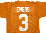 Quinn Ewers Texas Signed Orange Football Jersey BAS - Sports Integrity