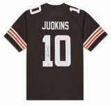 Quinshon Judkins Cleveland Signed Brown Football Jersey BAS