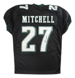 Quinyon Mitchell Philadelphia Signed Black Pro-Cut Football Jersey JSA Hologram