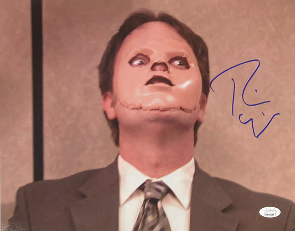 Rainn Wilson Signed 11x14 The Office Dwight Schrute CPR Dummy Face Photo JSA Sports Integrity