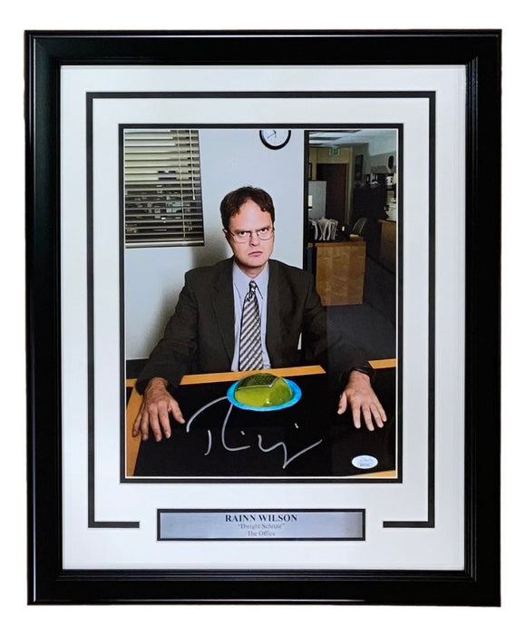 Rainn Wilson Signed Framed 11x14 The Office Dwight Schrute Jello Photo JSA