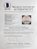 Ralph Kiner Tim McCarver Signed Official National League Baseball BAS LOA 146 Sports Integrity
