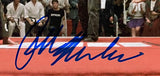 Ralph Macchio Signed 8x10 The Karate Kid Crane Kick Photo JSA Sports Integrity