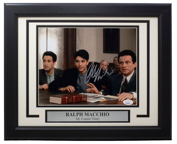 Ralph Macchio Signed Framed 8x10 My Cousin Vinny Photo JSA ITP Sports Integrity