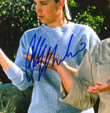 Ralph Macchio Signed In Blue 11x14 The Karate Kid Mr. Miyagi Photo JSA ITP Sports Integrity