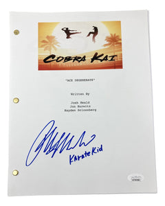Ralph Macchio Signed Cobra Kai Episode Script Karate Kid Inscribed JSA