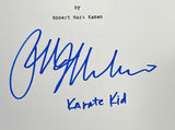 Ralph Macchio Signed Karate Kid Movie Script Karate Kid Inscribed JSA ITP